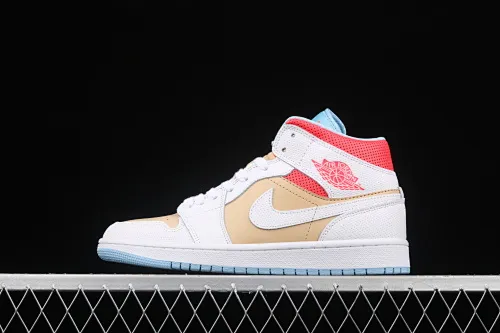 All Categories Air Jordan Jordan Series Basketball Shoes Air Jordan 1 Mid Air Jordan 1 Mid SE AJ1 Joe 1 Sesame Color China Basketball Shoes CZ0774-200